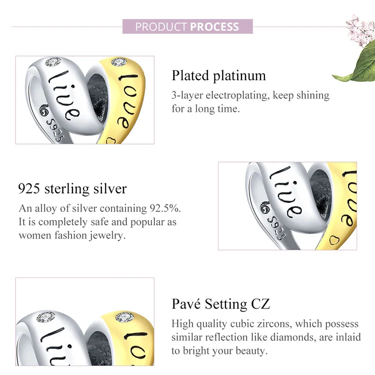 

The same brand genuine 925 Sterling Silver Charm cross lovely and sincere Bracelet DIY exquisite jewelry