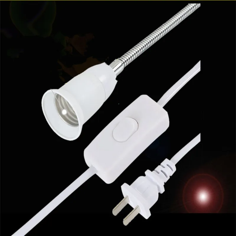 Патрон-зажим для лампы E27 гибкий зажим настольного светодиодного светильника