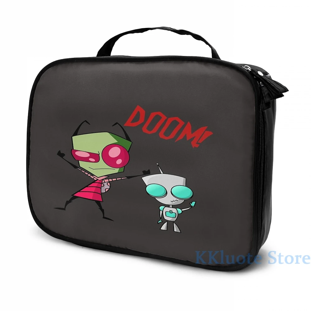 Забавная графическая печать Invader Zim & girdoom! Рюкзак с USB-зарядкой для мужчин и