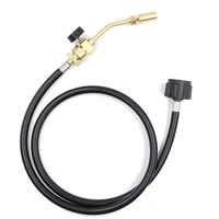 propane torch kitbrass largepencil flame gas welding torch head nozzle with propane adapter hose connects for soldering