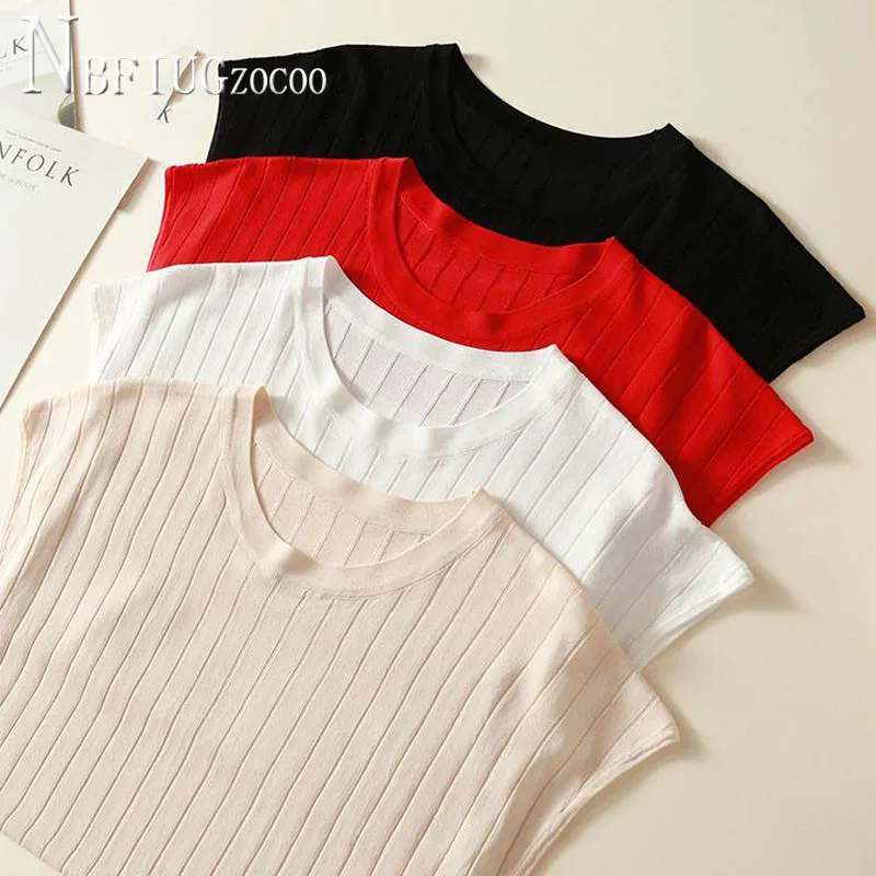 

Весна-лето 2020, Свободная трикотажная женская футболка, корейские женские футболки для молодых девушек