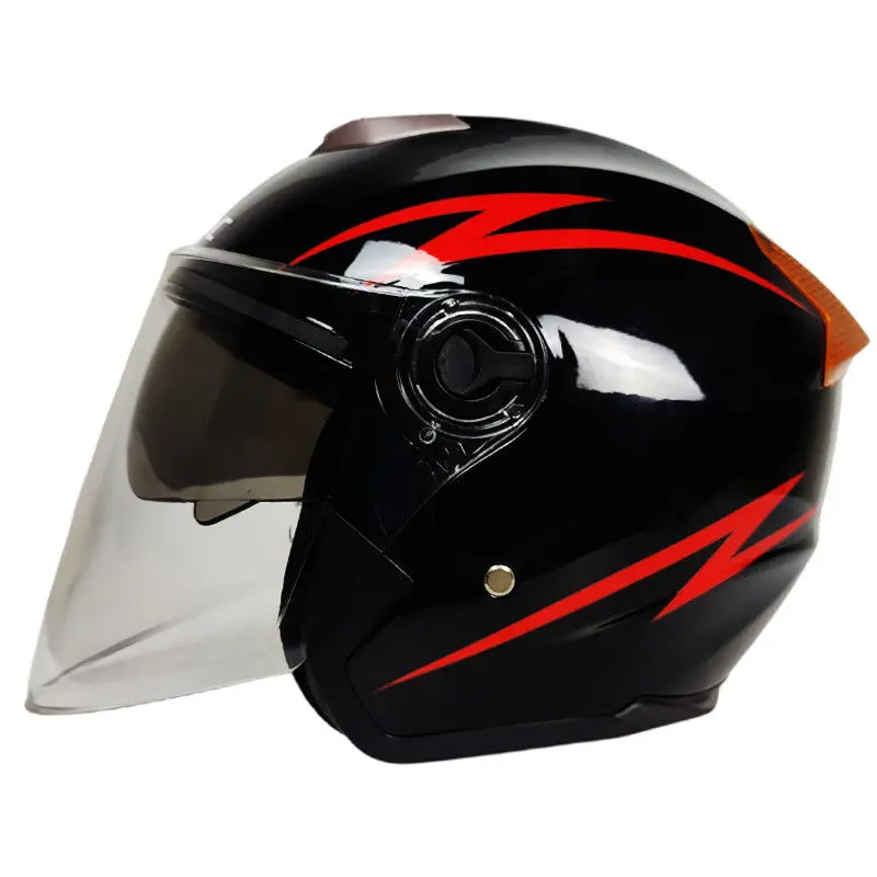 Мотоциклетный шлем с двумя объективами для мотоцикла скутера электромобиля