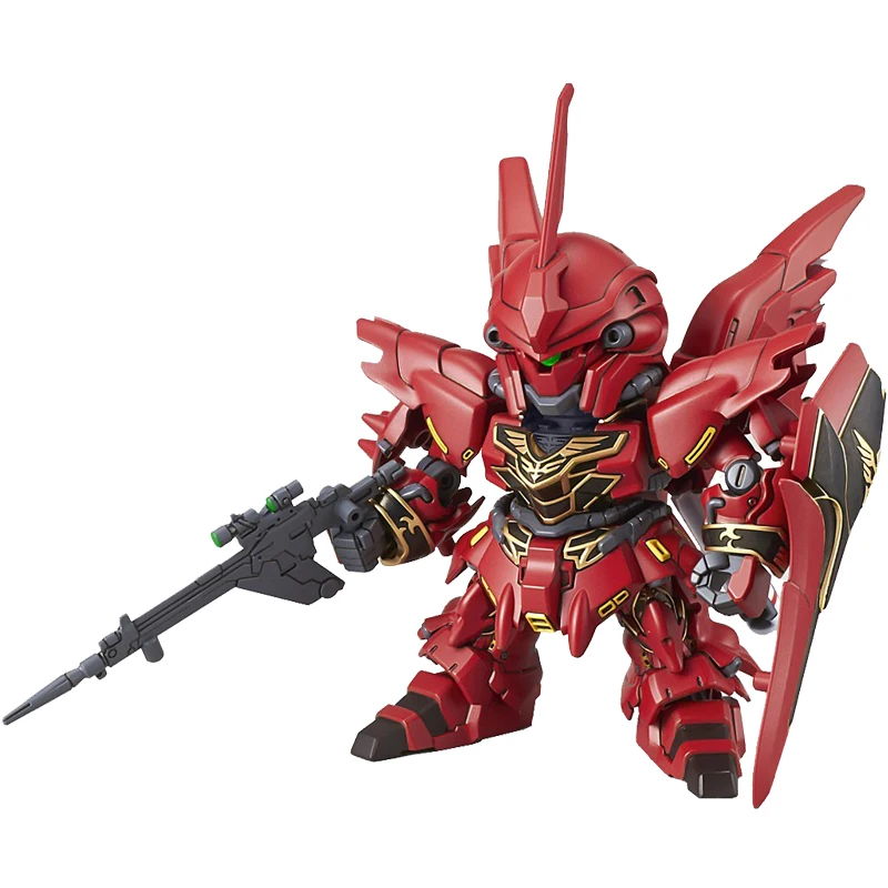 Оригинальные фигурки Bandai SD BB EX 013 Q Edition Sinanju Gundam в сборе фигурные игрушки модели