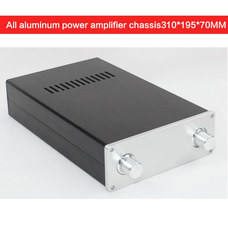 

All Aluminum Power Amplifier Chassis WA105 Preamp Case DAC Shell Amplifier Box Power Supply Enclosure Multipurpose 310*195*70MM
