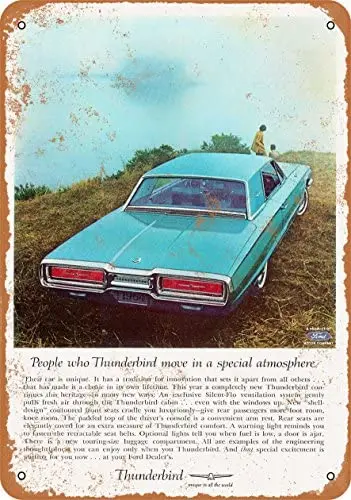 

Wall-Color 9 x 12 Metal Sign - 1964 Ford Thunderbird - Vintage Look