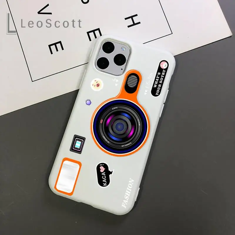 

Fashion luxury camera design Phone Case Candy Color for iPhone 11 12 mini pro XS MAX 8 7 6 6S Plus X 5S SE 2020 XR
