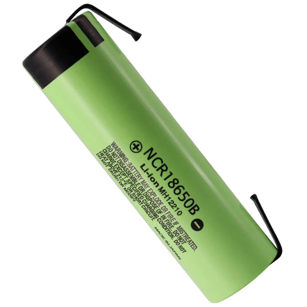 

18650 NCR18650B Li-ion Rechargeable Battery 3400mAh 3.7V High-Capacity Cells (Welded Nickel Strips)
