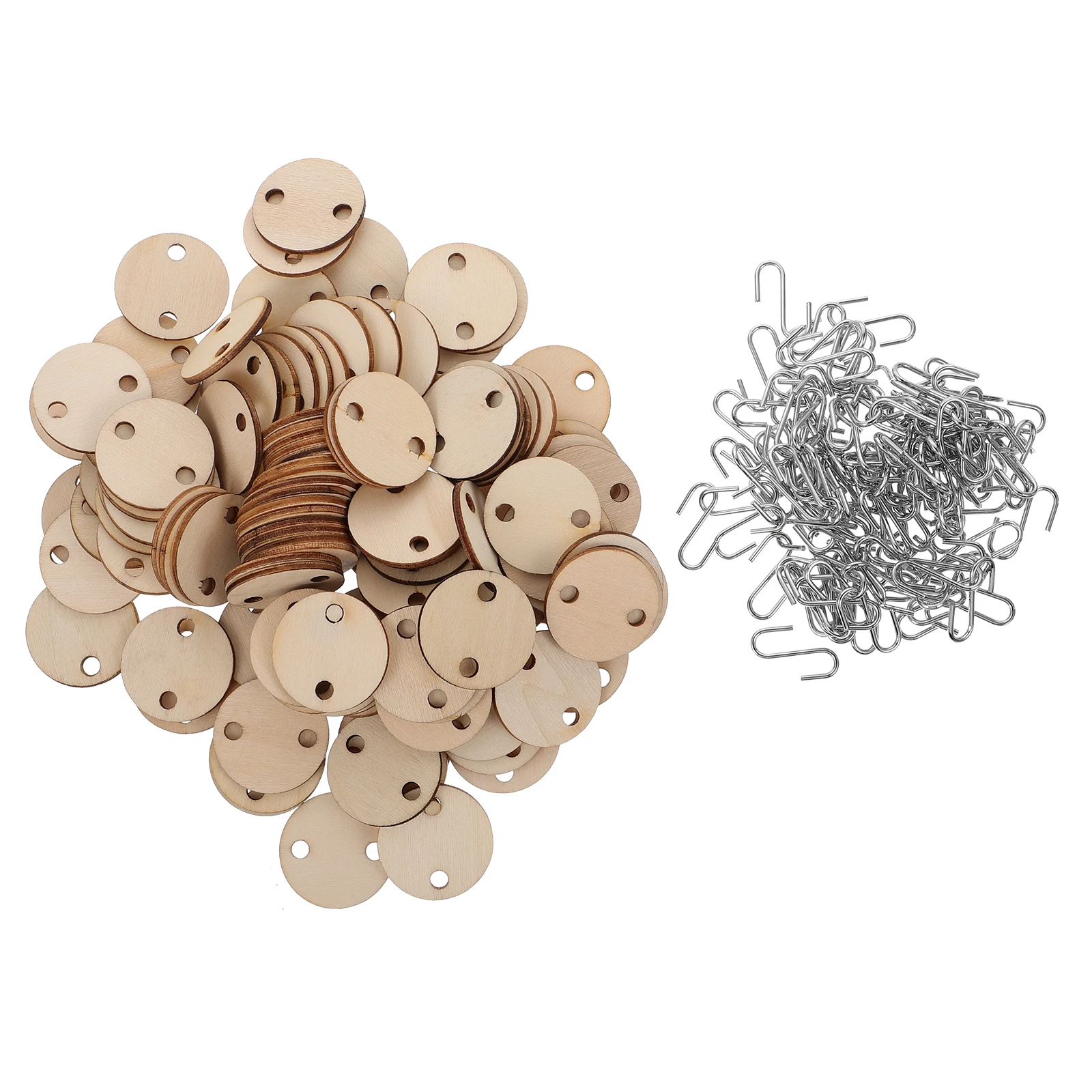 

1 Set Wooden Cutouts DIY Wooden Slices DIY Graffiti Hanging Pendants Decor