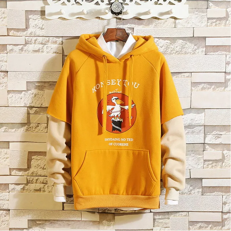 Brin Wolf/новый стиль толстовки с цветными блоками хит продаж мужская толстовка