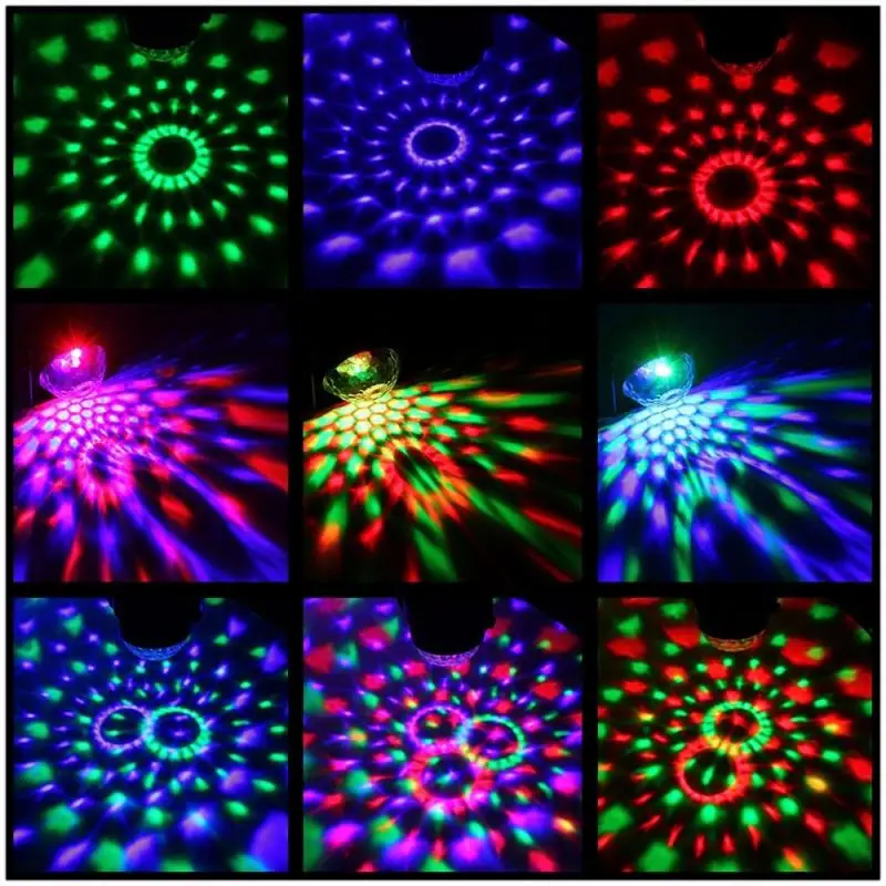 Мини RGB LED хрустальный волшебный шар сценический эффект светильник лампа