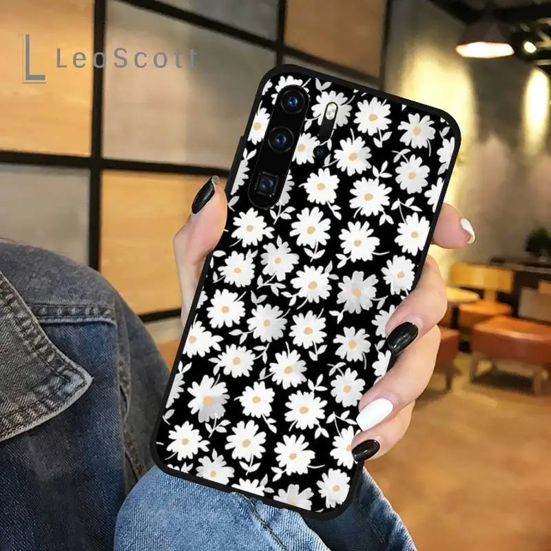 

Fashion denim canvas plaid fabric Phone Case For Huawei honor Mate P 9 10 20 30 40 Pro 10i 7 8 a x Lite nova 5t