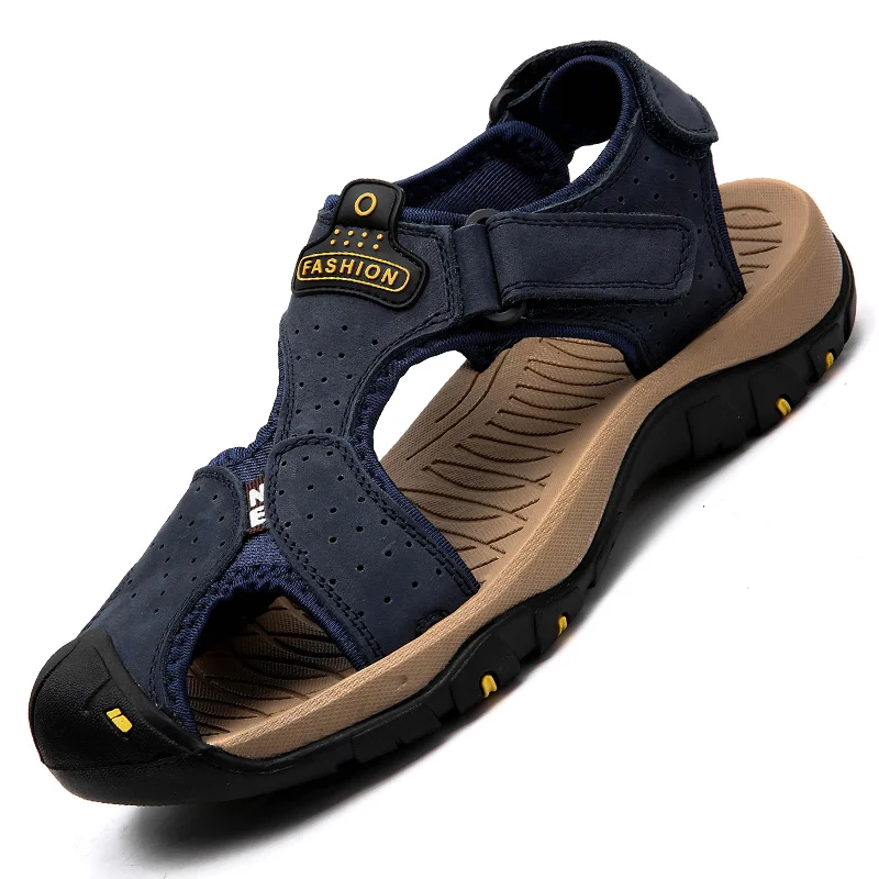 Дышащие мужские кроссовки для воды из натуральной кожи сетчатая дешевая