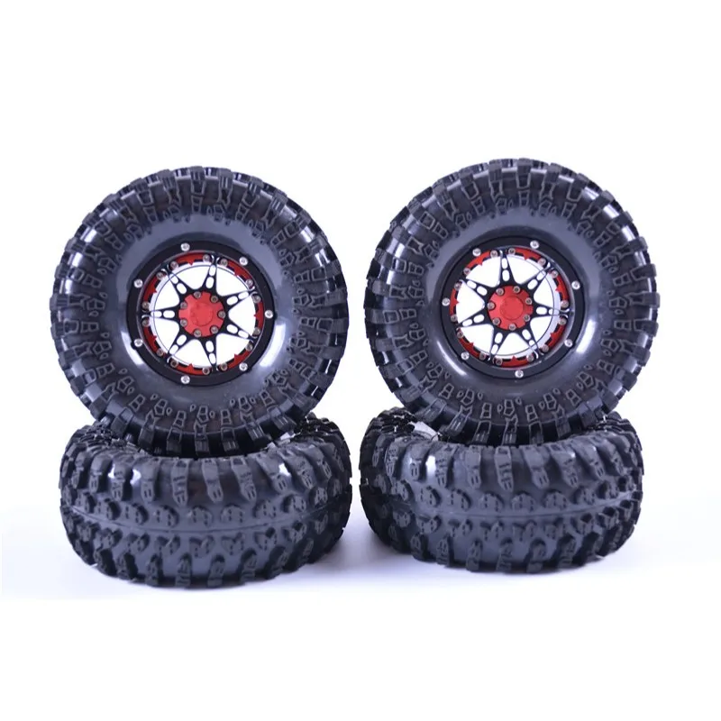 2 дюймовые колеса с ЧПУ из алюминиевого сплава шинами в сборе для осевого