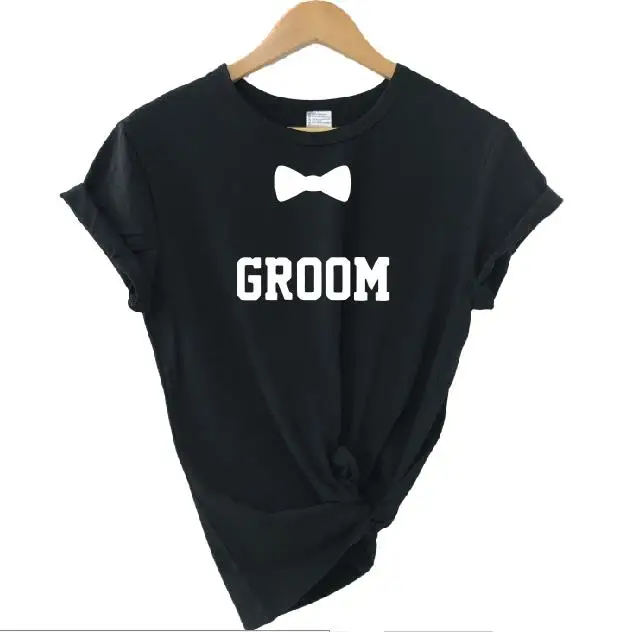 Вечерние футболки для жениха и повседневные с короткими рукавами свадебной