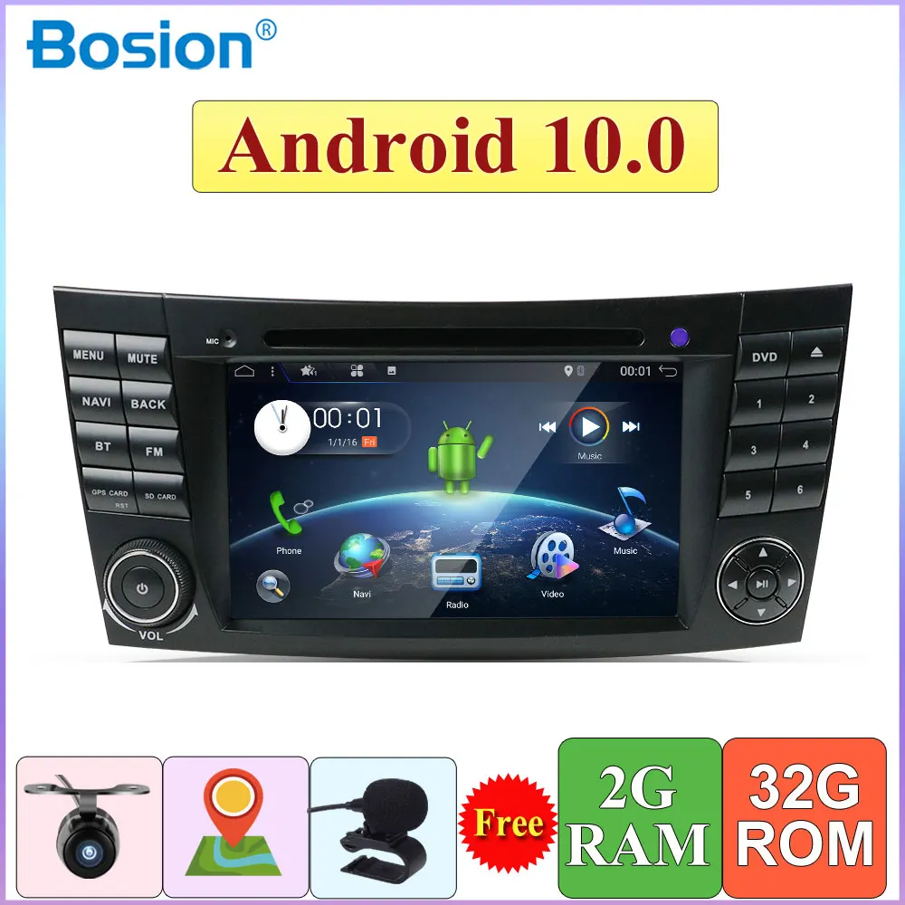 Автомагнитола с GPS Навигатором автомобильный мультимедийный плеер для Mercedes Benz E