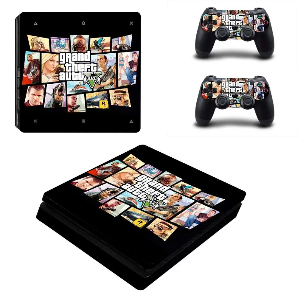 Наклейки Grand Theft Auto GTA 5 PS4 Slim наклейки Play station 4 для PlayStation чехол консоли и