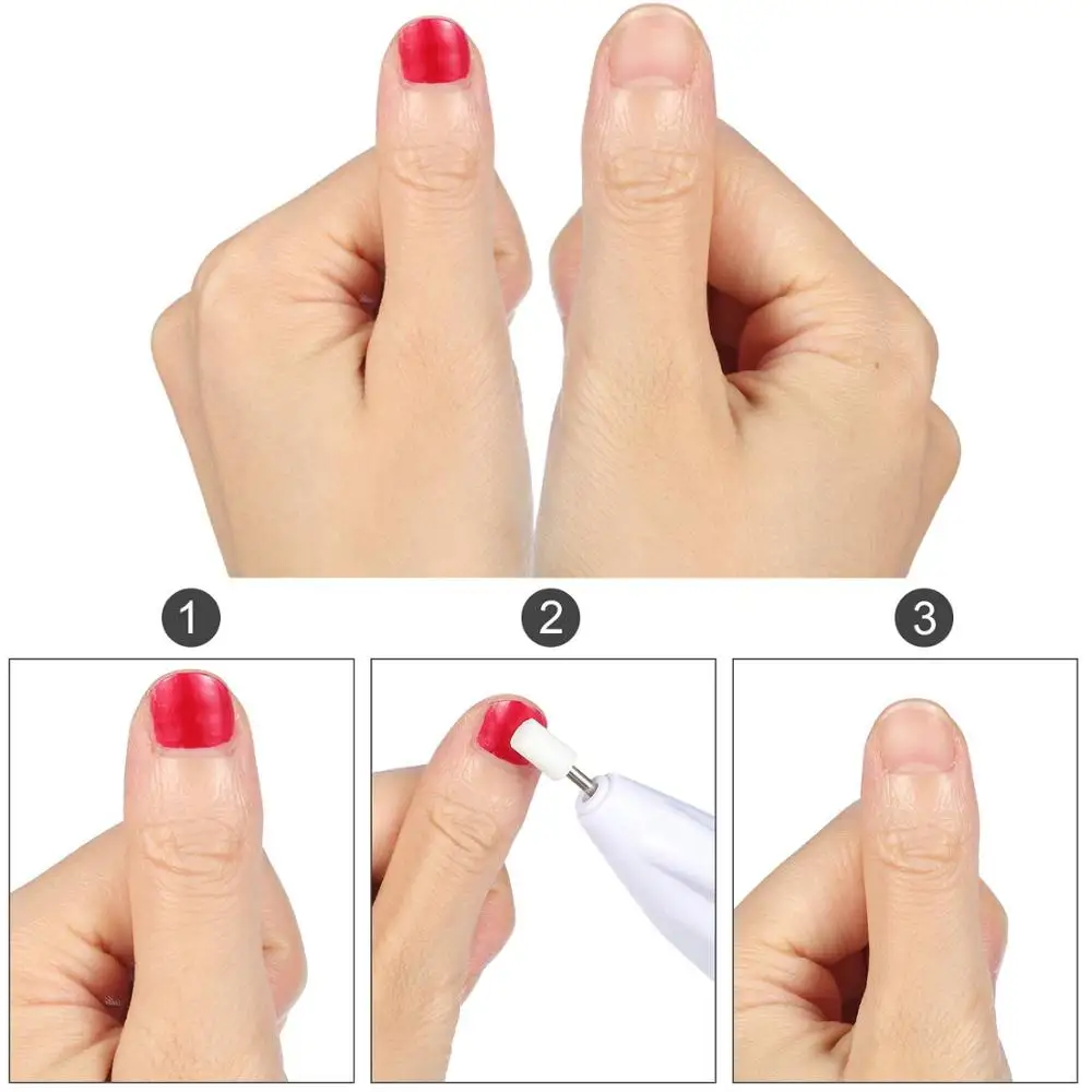 Портативный Электрический полировщик для ногтей практичный электрический буфер