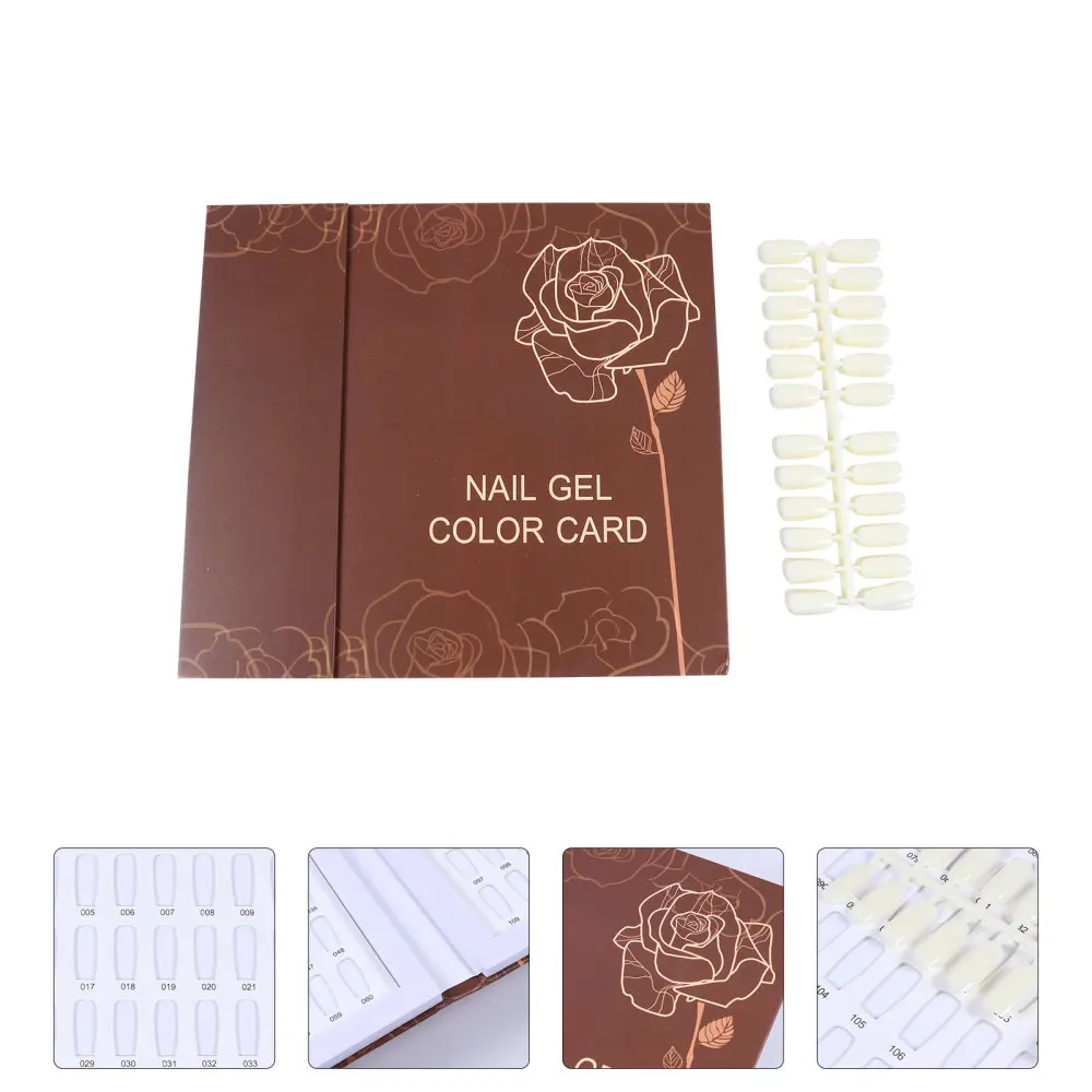

120 Цвета нейл-арта Дисплей диаграммы лак для ногтей книга для Неил арта украшения для кончиков ногтей чехол