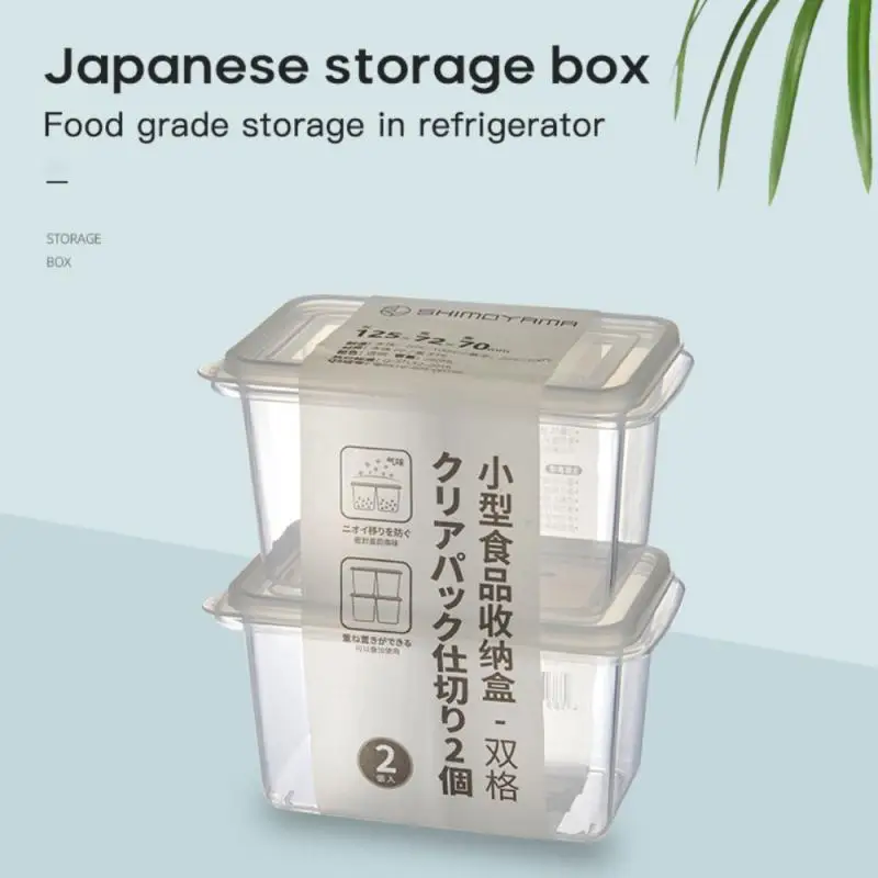

2Pcs/Set Storage Box Scallion Garlic Box Plastic Boxes Kitchen Storage And Organizer Home Household Refrigerator Containers
