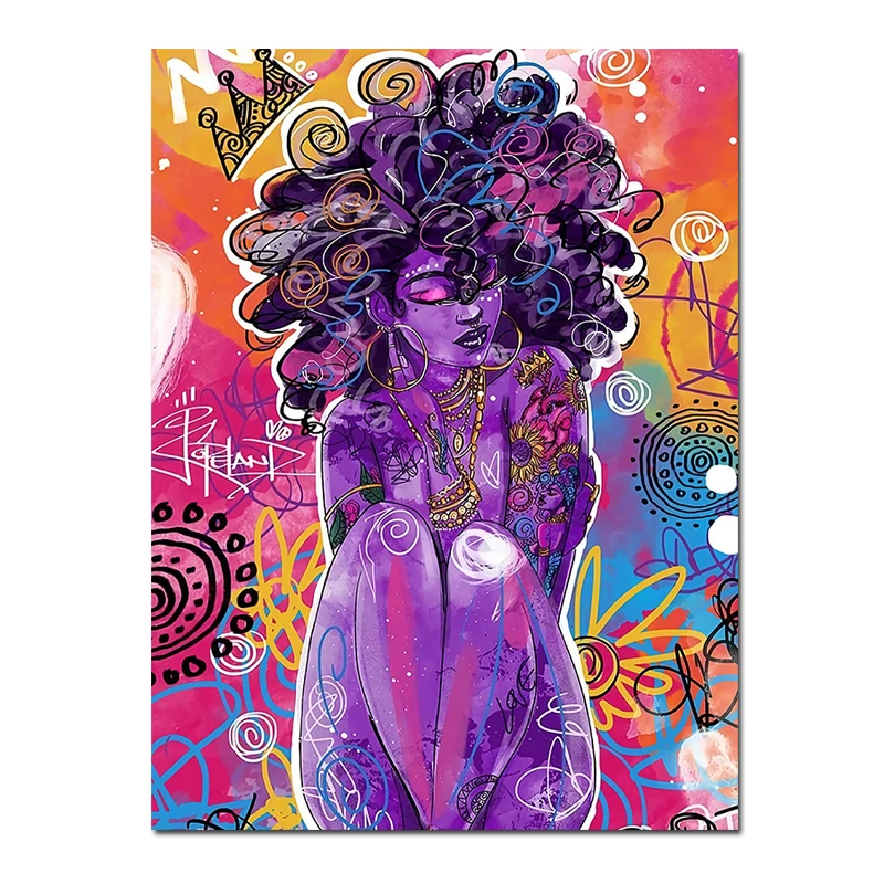 

Graffiti Women Portrait Oil Painting Posters and Prints Wall Decor for Living Room Canvas Painting Wall Art Picture Home Decor
