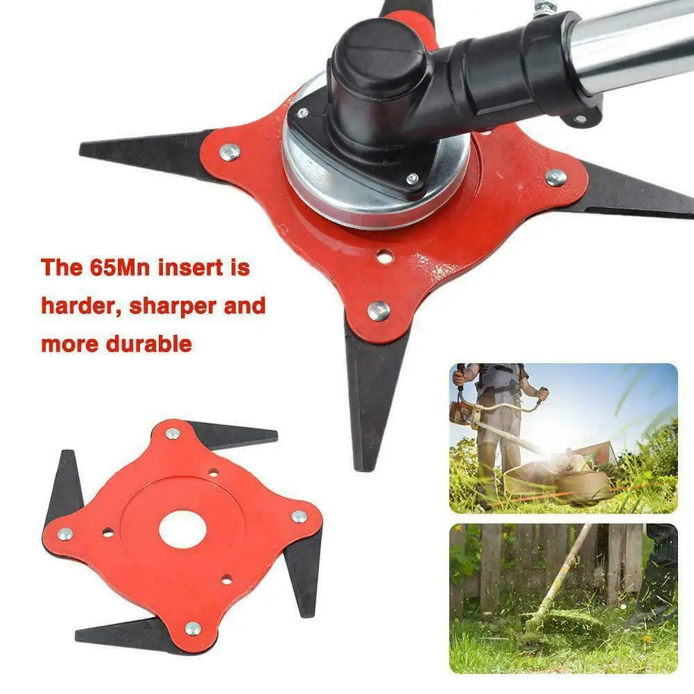 3/4/5/6 Teeth Garden Lawn Grass Trimmer Head Brush Cutter Blade Steel Power Tools Machine Accessories for Grass Trimmer