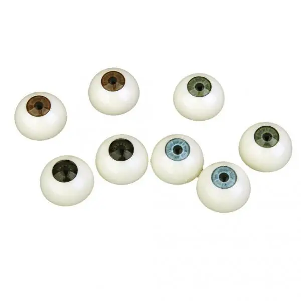 4 пары полукруглых полых глазных яблок 25 мм для кукольная маска черепа Хэллоуин