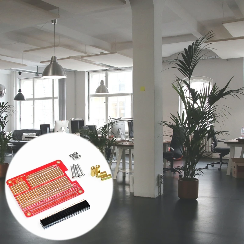 

4 Sets GPIO Breakout DIY Breadboard Shield Red Expansion Board Kit A6HE