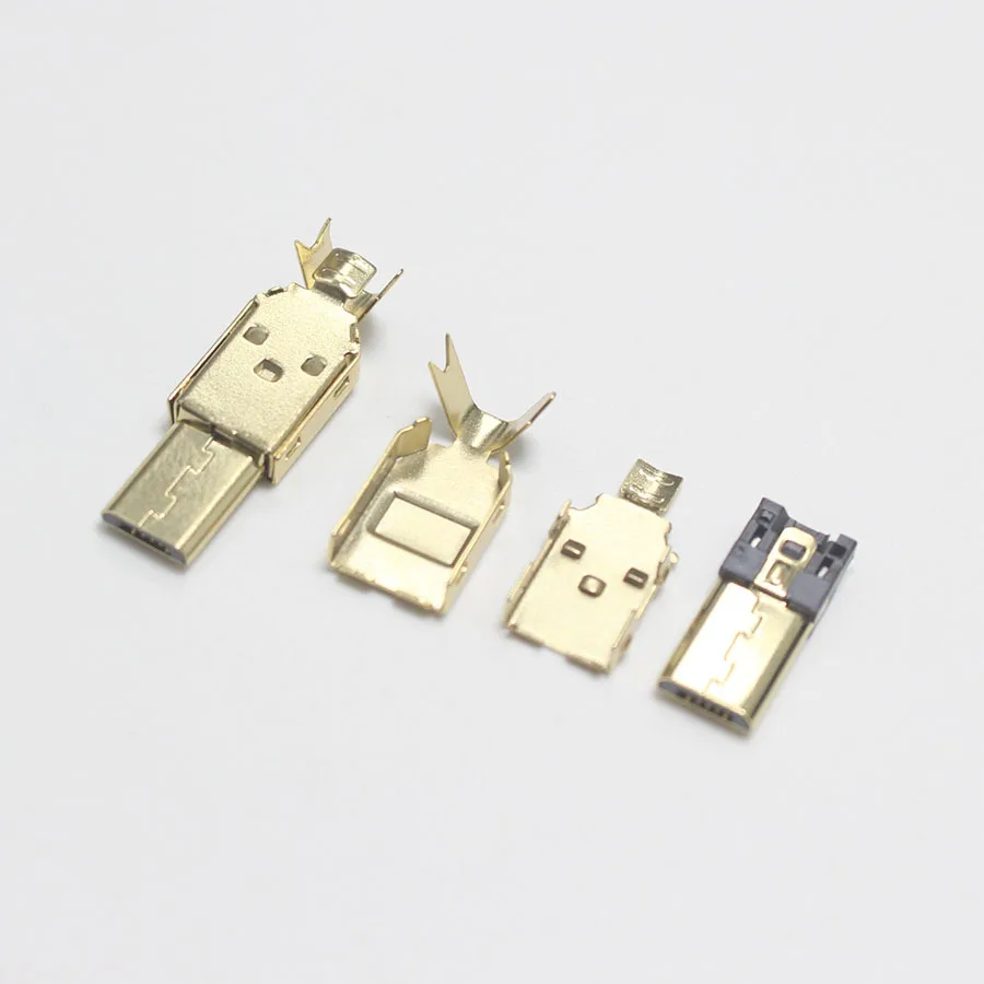 4x микро USB 5PIN сварочный Тип золотой разъем зарядное устройство для Samsung Galaxy S7 S8 S9