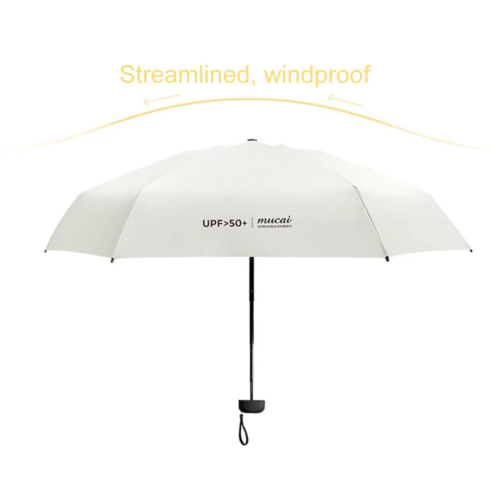 Ветрозащитный Автоматический складной мини-зонт UPF50 + Солнцезащитный УФ Женский