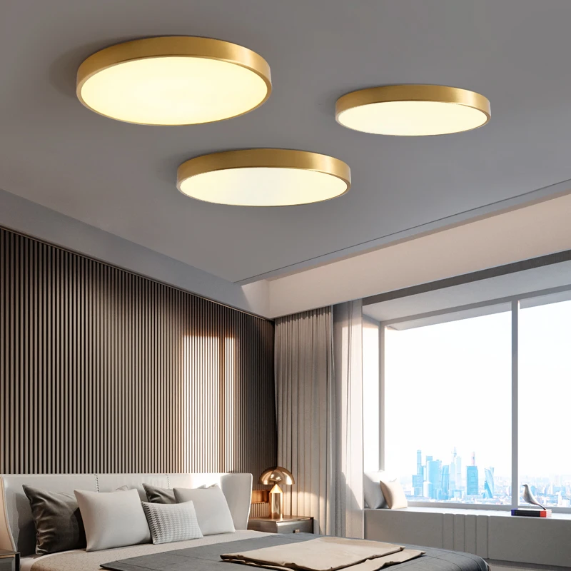 Минималистичные круглые светодиодные люстры для гостиной спальни кухни