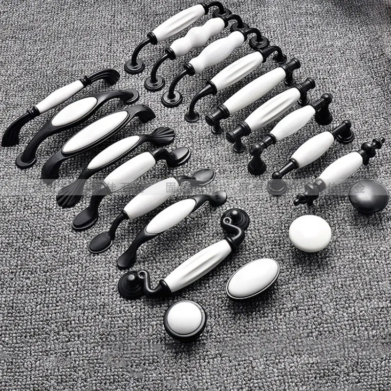 Мебельная фурнитура ручки с гнездами керамические для обувного шкафа ящика