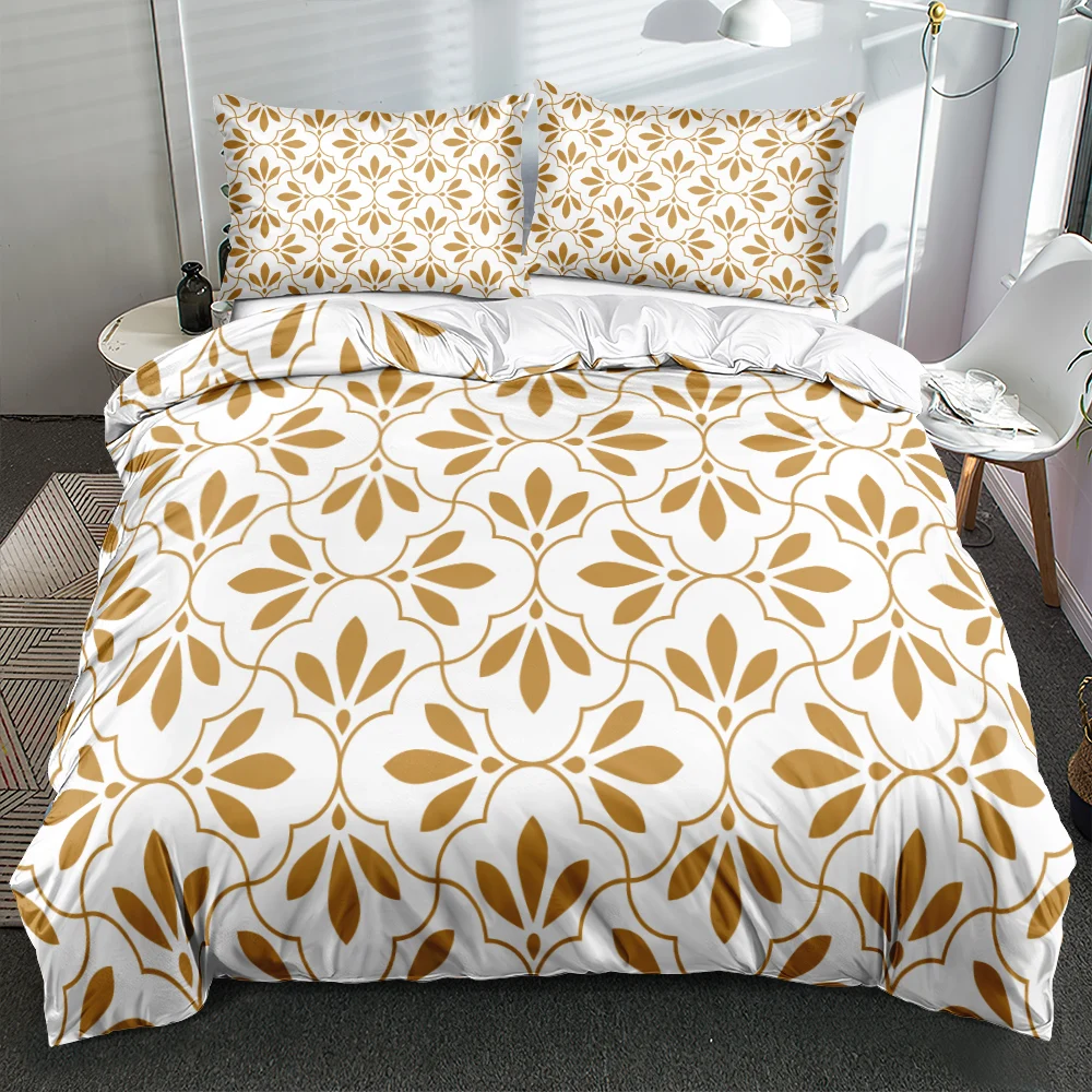 Черные богемные комплекты постельного белья с 3D рисунком Набор наволочек одеяло