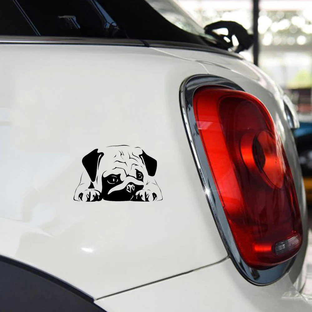 Индивидуальный классический Мопс виниловые наклейки в виде Фотообоев c