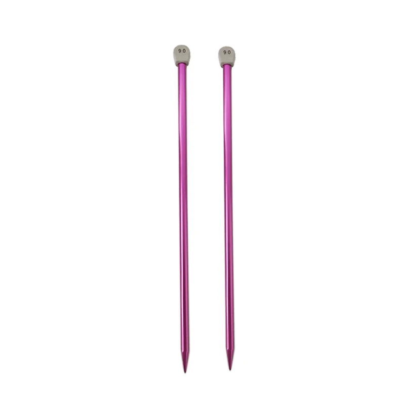 

15 Sizes 30Pcs/Set 35cm Single Pointed Knitting Needles Pins Straight Aluminum DIY Weaving Tool 2.0mm-12mm