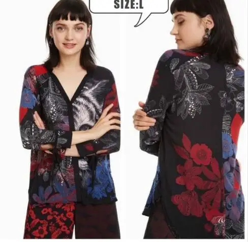 30 xl2 Различные принтованные Женские рубашки в Deg, Испания,(2 - Цвет: 30 xl2