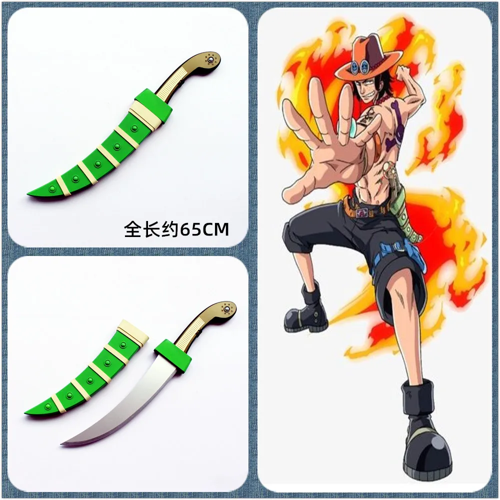 

Hot Anime ONE PIECE Ace Dagger Waist Sword Weapon Halloween Carnival Cosplay Party Props Accessories Game Fans Gift