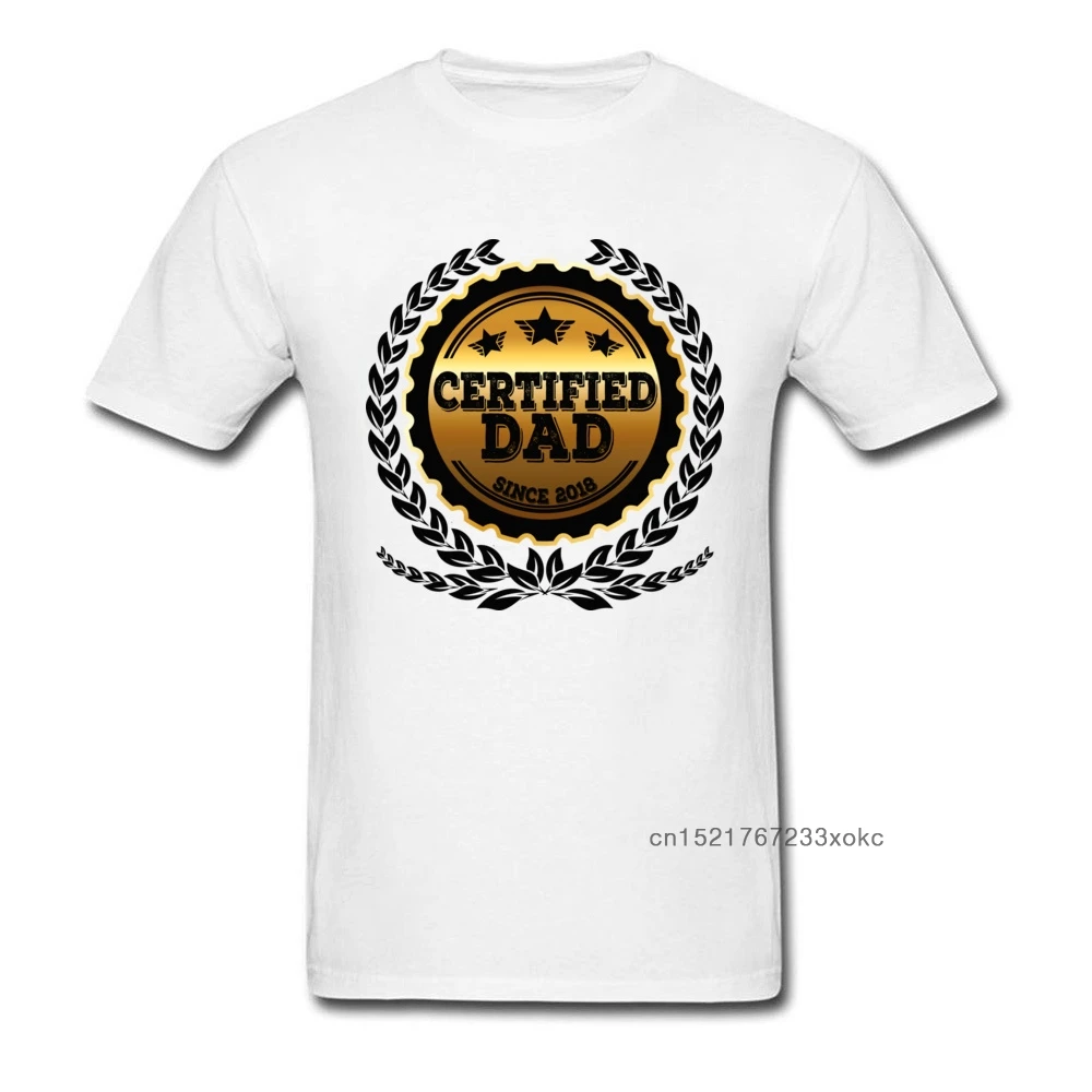 Сертифицированная футболка для папы с 2018 года пары мужские и женские футболки