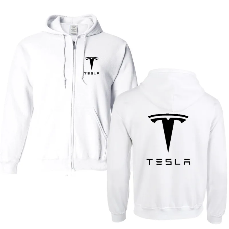 2019 новый бренд Tesla Для мужчин толстовки с длинным рукавом звонка принтом букв