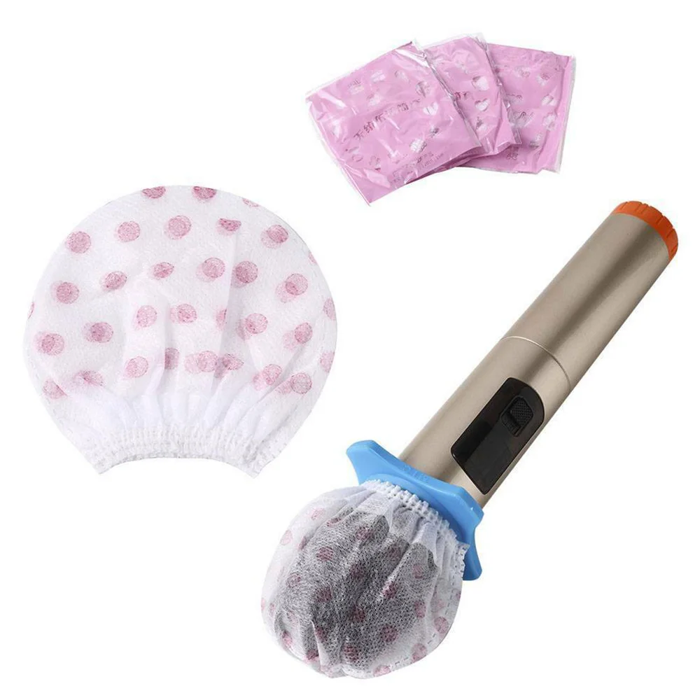 

100PCS Disposable Non-Woven Microphone Cover Windscreen Caps for KTV Recording Room Protective Accessories