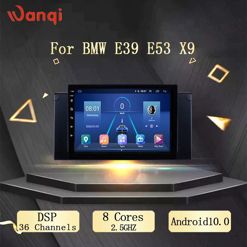 9 дюймов Android10.0 автомобиль радио Дисплей для BMW E39 E53 X9 аудио автомобиля GPS DSP