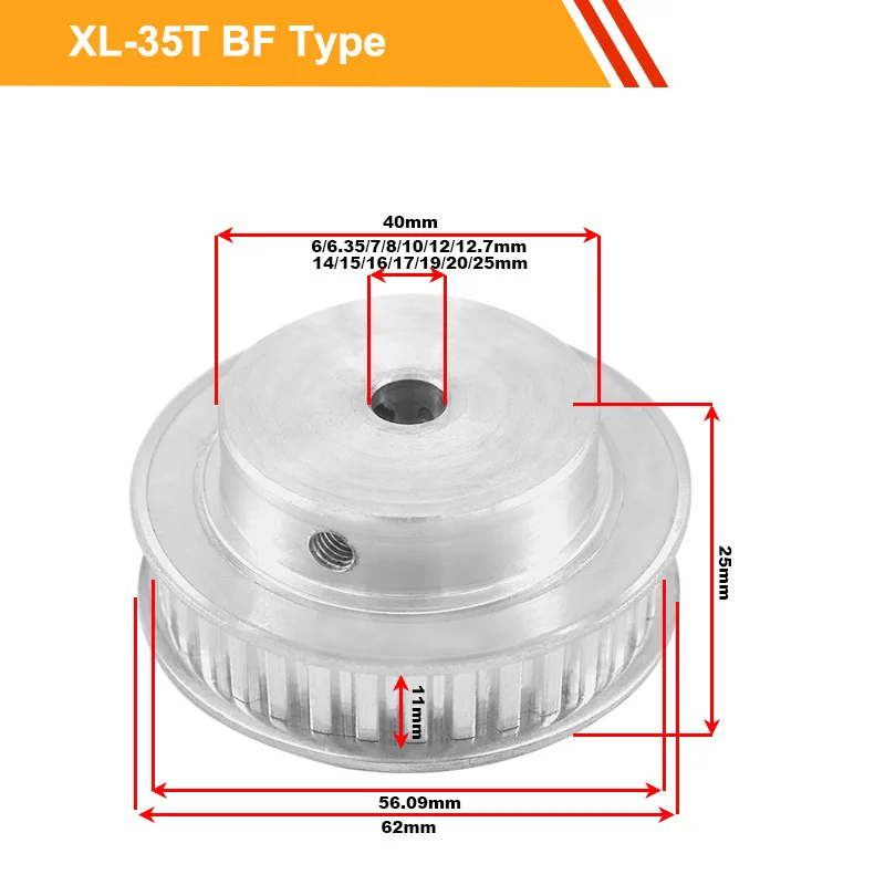 

XL 35T 11 XL 8/10/12/14/15/19/20 3D