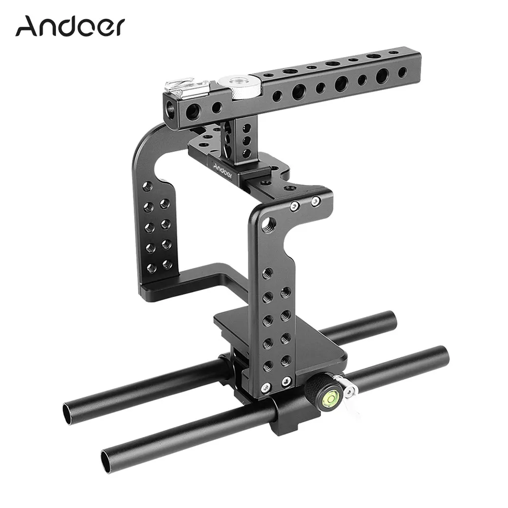 Видео Камера клетка стабилизатор Алюминий сплава для GH5/GH4 DSLR крепления микрофона