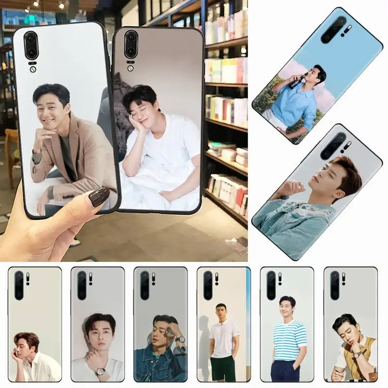 

Park Seo Joon Korean actors Phone Case For Huawei honor Mate P 10 20 30 40 i 9 8 pro x Lite smart 2019 nova 5t