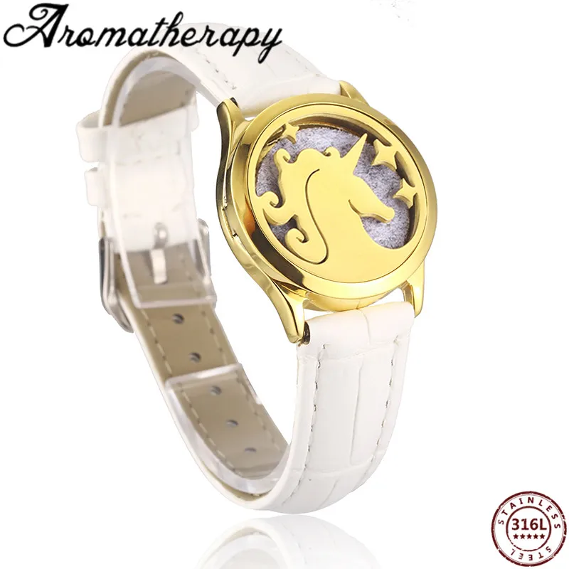 Единорог ароматерапия эфирное масло медальон со светорассеивателем Браслеты