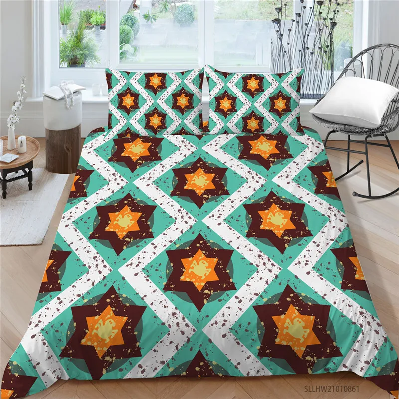 

Home Textile 3D Bedding Set King Queen Size 2/3 Pcs Creative Pattern Print Modern Home Bed Set Gift