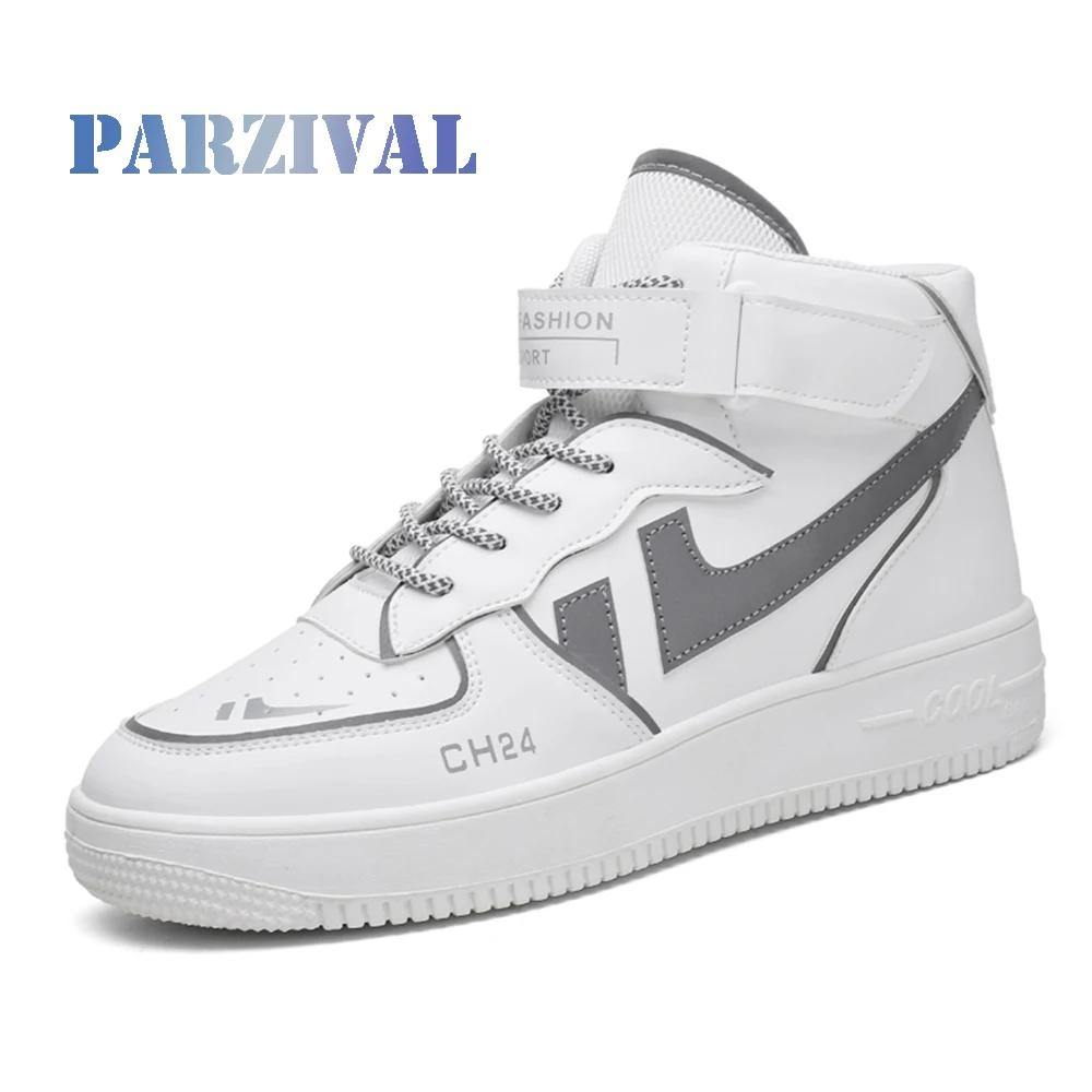 

PARZIVAL Men's High Top Skate Casual Shoes Breathable Male Running Shoes Tenis Masculino Shoes Zapatos Hombre Sapatos Sneakers