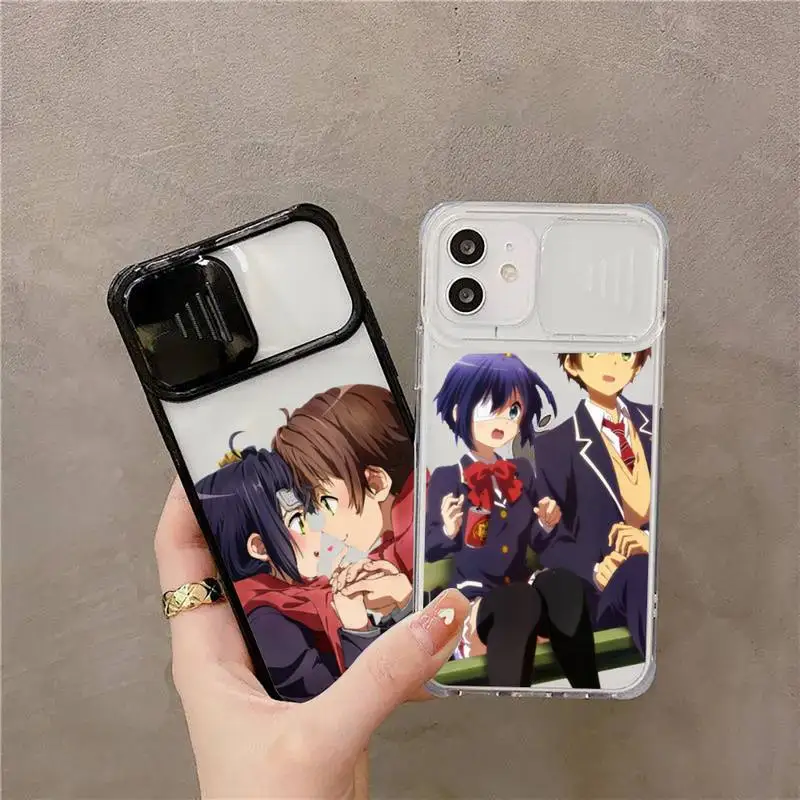 

chuunibyou demo koi ga shitai couple Phone Case For iPhone 7 8 11 12 X XS XR MINI Pro Max Plus Slide Camera Lens Protection
