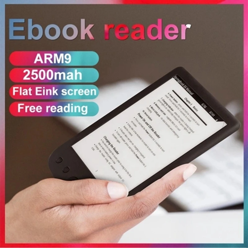 BK-6025 6-дюймовый электронный читатель 800x600 разрешение E-Ink Sn без бликов с usb-кабелем PU