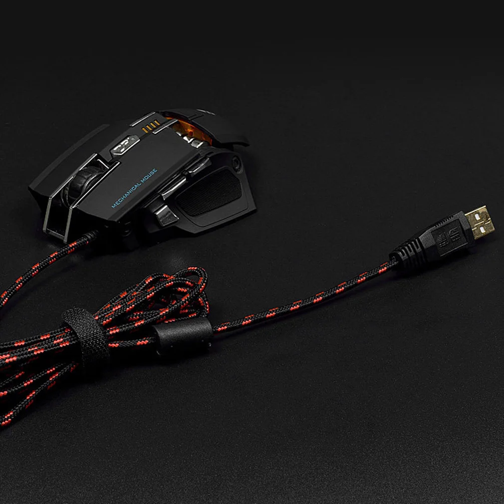 Профессиональная игровая мышь 2500DPI Регулируемая Проводная запись 2 цвета