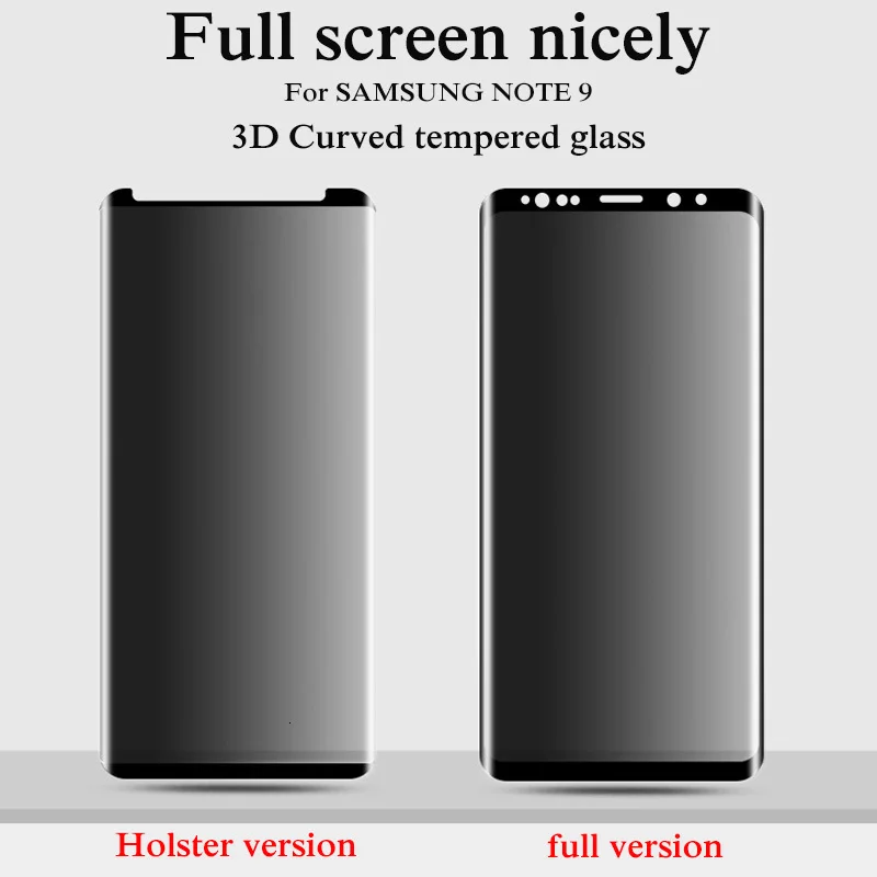 3D полное покрытие, антибликовое покрытие для SAMSUNG Galaxy Note 8, 9, S8, S9 Plus, закаленное стекло, Защита экрана для S7 edge, пленка, стекло